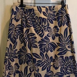 Floral print skirt